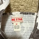 Women's western cow print corset top medium 100% cotton Black Photo 1