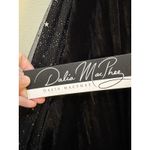 Dalia MacPhee Black Velvet Dress Size 1X Surplice Sheer Celestial Whimsy goth Photo 8