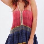 Free People ✨HP✨Sleeveless Peplum Polo KnitHi-LowSweaterTunic✨ Photo 1