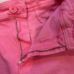 ZARA  Hot Pink Marine Straight High Rise Wide Leg Jeans 
Raw Hem, Sz 4 Photo 13