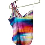 La Blanca  Sunset Shores Strappy One Shoulder One Piece Swimsuit Womens Plus 18W Photo 4