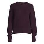 IRO Mona Wool Knit Ribbed Sweater, Dark Purple Size L, New w/Tag Retail $445 Photo 7