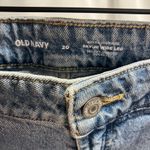 Old Navy Ski-Hi Wide Leg Extra High Rise Jeans Womens 20 Light wash distressed Photo 3