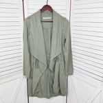 Max jeans  Tencel Drape Front Cinch Waist Utility Jacket‎ Sage Green XS Photo 8