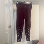 PINK - Victoria's Secret FINAL PRICE Victoria’s Secret Pink Cool Comfy Purple Leggings Cut-outs Photo 4