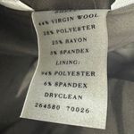 Ann Taylor  Womens Dress Career Pants Gray Herringbone Wool Blend Size 4 Photo 7