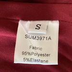 Women's Red Purple Satin Silky Sleeveless Cowl Neck Crop Bustier Corset Top S Photo 2