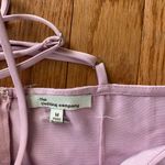 The Clothing Company pink mauve pastel purple cowl neck wrap bow formal mini dress Photo 4