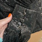 Beulah Style Black Sequin Blouse Photo 4