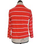 Banana Republic  Crew Neckline Cropped Top Long Sleeve Skimmer Stripe Size XS Photo 4