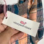 Vineyard Vines  mocked‎ puff sleeve midi dress mallard blue plaid women’s size XS Photo 8