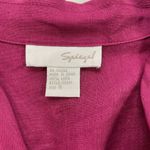 Spiegel Linen Shacket Womens 16 Shirt Berry Pink Lagenlook Beachy Coastal Summer Photo 7