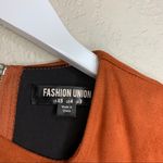 Fashion Union Suede Cut Out Zip Up Dress Size XS Photo 4