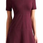 Athleta En Route Dress Fit & Flare Chianti Burgundy Dress Size Medium Travel Photo 0