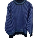 Snuggler Ski Wear Sweater Womens Large Purple Black Stripe Wool Acrylic Vintage Photo 0