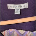 Sandra Darren  Paisley Shift Dress Women's Size 10 PETITE Stretch Boho Hippie Photo 6