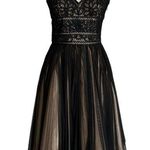 Sue Wong Nocturne Black Cocktail Dress Womens Size 6 Photo 0