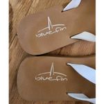 Blue Fin Women's Size 6 Jacey Flip Flop White Braided Straps Photo 3