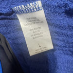 Chaser  T-shirt Royal Blue Waffle Knit Thermal Sz L curved hem stretch casual Photo 4