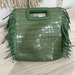 Maje Olive M Clutch Fringe Croc Bag Photo 4