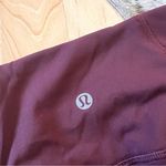 Lululemon  Burgundy Pace Rival High-Rise Crop 22" Athletic Leggings Size 6‎ Photo 9