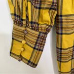 The Happy X Nature Plaid Flannel Long Sleeve Surplice Neck Jumpsuit in size 4 Gold Photo 9