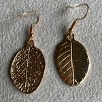 Urban Outfitters Leaf gold dangle earrings Photo 2