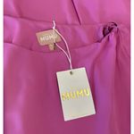 Show Me Your Mumu NEW Women Dress Pink Trish Mini One Shoulder Batwing Draped XL Photo 4