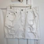 American Eagle White Denim Skirt Photo 0