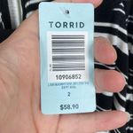 Torrid Black&White Stripe Jersey Twofer Tank Dress Sz.2 NWT Photo 8