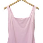 Naked Wardrobe NWT Pink Faux Leather Maxi Tank Dress Size Medium Fitted Bodycon Photo 5