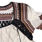 Free People  Snow Kisses Cream Embroidered Top Photo 6