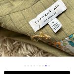 Current Air ☀️3/$25  Stripe Shawl Collar Vest Khaki Stripe SZ S Photo 7