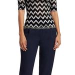 Rachel Comey New bateau metallic zig zag top size 4 Photo 14