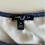 Sami & Jo  plus size blue and white lined dress, size 2x Photo 4