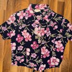 Jaclyn Smith  women’s floral lightweight button down top‎ picnic cottagecore XL Photo 0