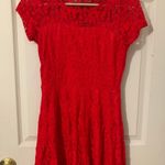 Amazon Red Lace Dress Photo 2