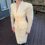 Cachet by Bari Protas Cream Blouse vintage 80’s suite set Photo 5