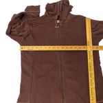 Patagonia Brown Womens Large FullZip Hoodie Sweater Jacket Pocket Organic Cotton Photo 6