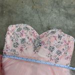 Alyce Paris 1052 Pink rhinestone corset strapless prom homecoming dress Photo 5