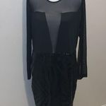 NWT Red Dot Boutique Black Sheer Mesh Long Sleeves Club Sequins Dress Size 1X Photo 1