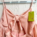 Tularosa Arlene polka dot midi off shoulder dress small Photo 9