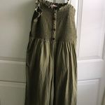 Pink Lily Jumpsuit Wide Leg XL Green Photo 0