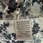 Monday Fun Stitch Fix NWOT Floral Black and White Faux Wrap Women's Blouse Photo 9