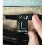 Forever 21  Skirt Women's Medium Black Cream Striped Mini Fitted Bodycon Twee Photo 4