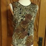 Susan Lawrence Retro Y2K autumn floral sleeveless top Photo 6