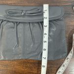 Vintage Antonia Women's Gray Small Genuine Leather Bow Clutch Purse Handbag Photo 5