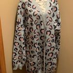 Hayden open front cheetah print cardigan duster 2XL/3XL gray/pink/black Photo 0