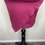 Oboe Burgundy Halter Asymmetrical Front Pullover Mini Dress Barbiecore Sexy Sm Red Photo 4