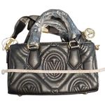 Valentino Orlandi Mini Black Quilted Vegan Leather Handbag Photo 10